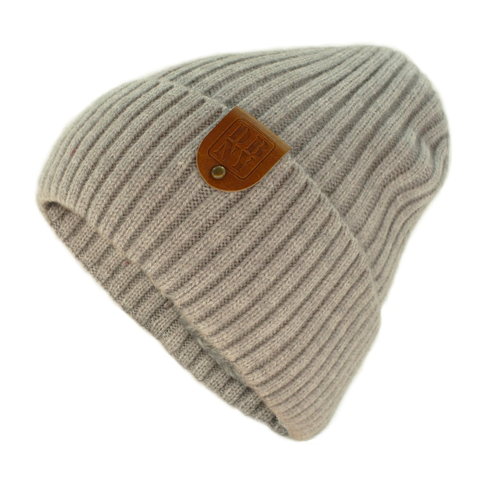 DBNY Winter Beanie Hats Cold Weather Warm Knit Lined Unisex