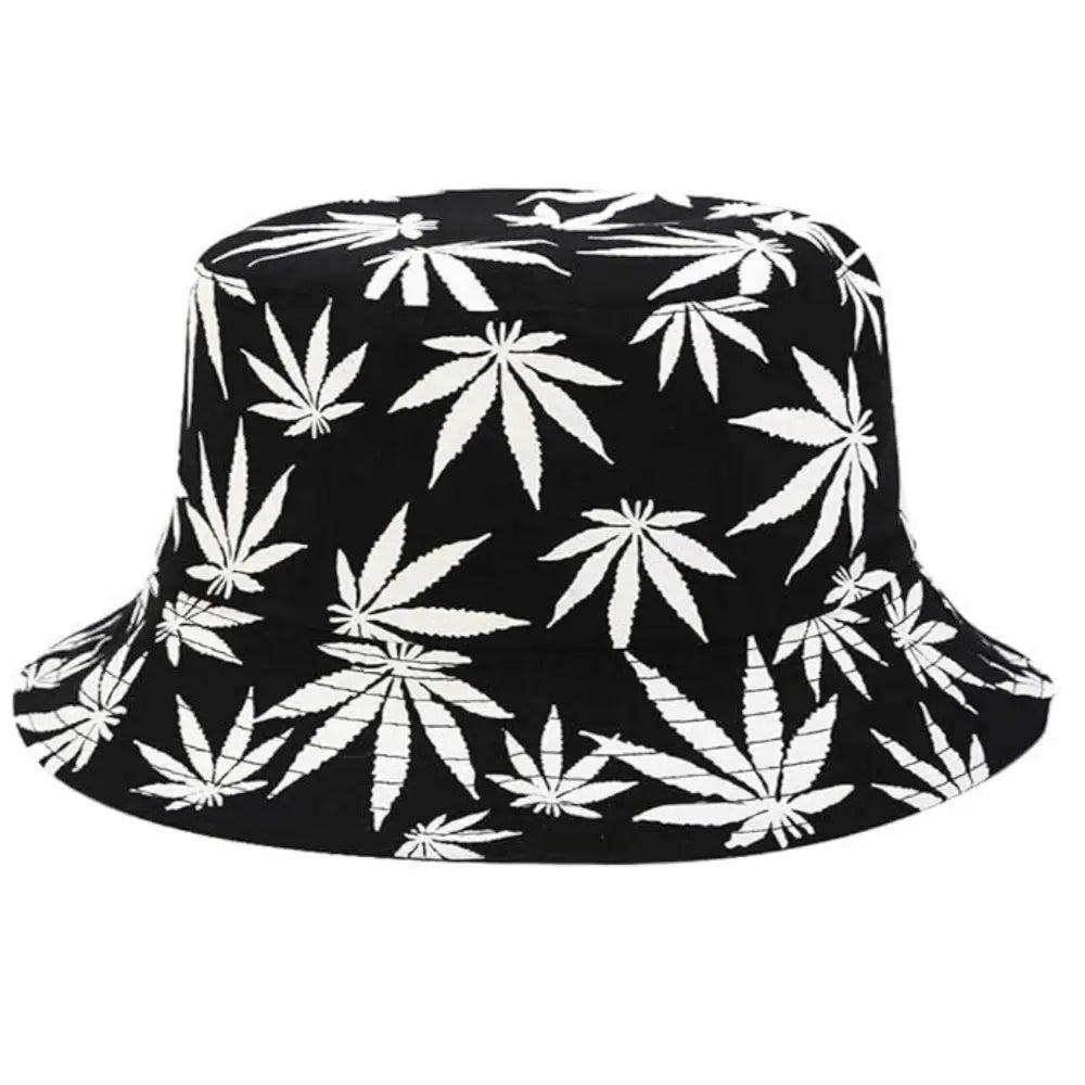 Reversible Printed Bucket hat JH857 BLACK/WHITE