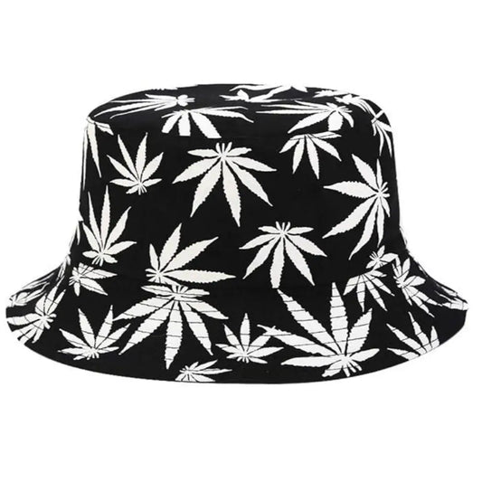 Reversible Printed Bucket hat JH857 BLACK/WHITE