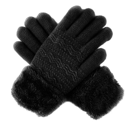 12-pack Wholesale Knitted Women's Heavy Winter Gloves  #7705