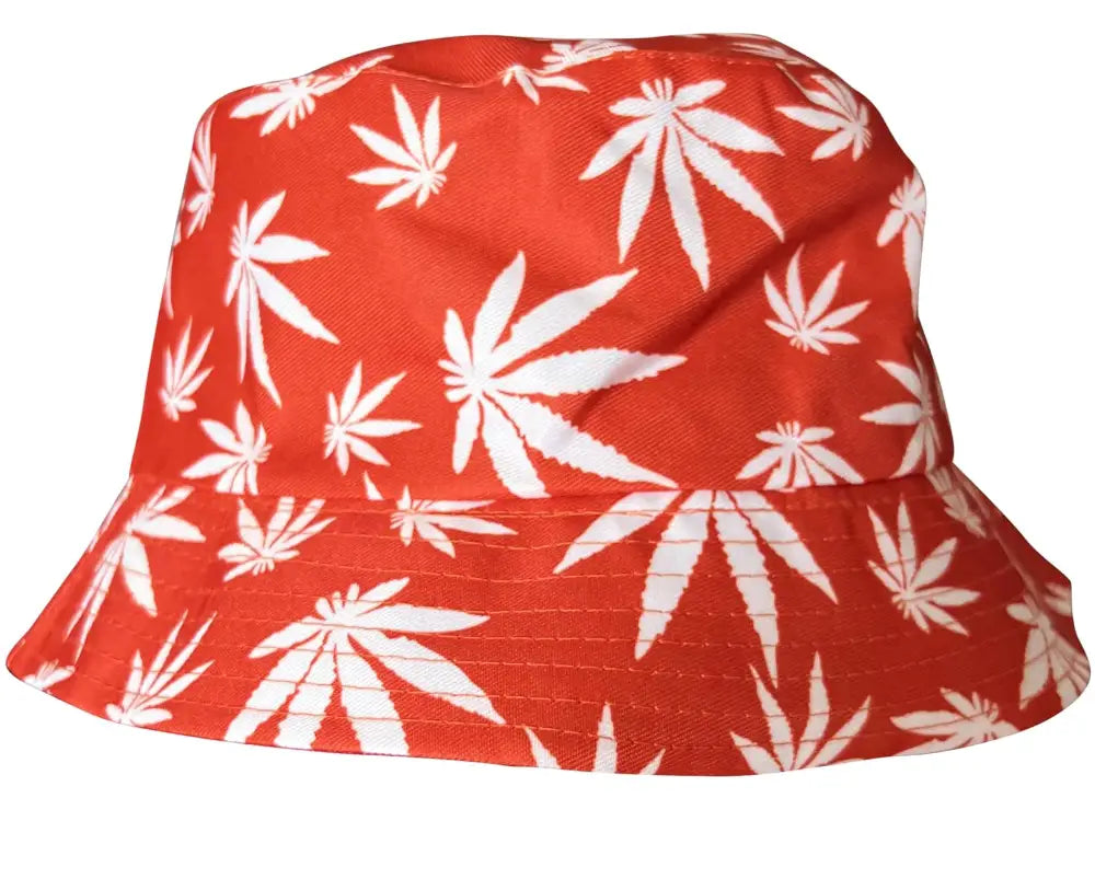 Reversible Printed Bucket hat JH857 RED/WHITE