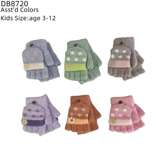 12-pack Wholesale Kid's Winter Gloves Knit Gloves #7820