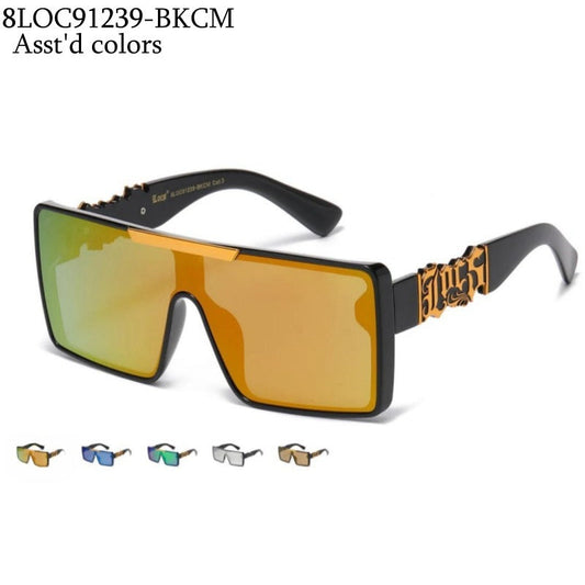 LOCS Wholesale Sunglasses 8LOC91239-BKCM
