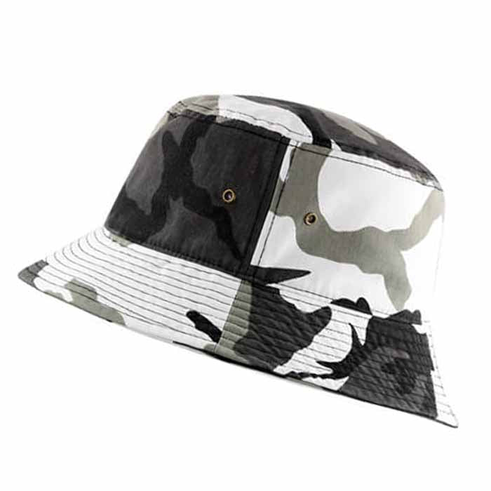 Cotton Polyester Camo Bucket hats Unisex
