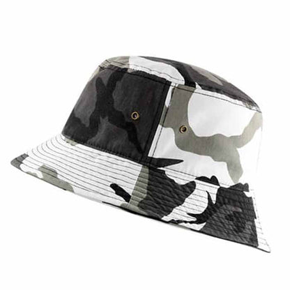 Cotton Polyester Camo Bucket hats Unisex
