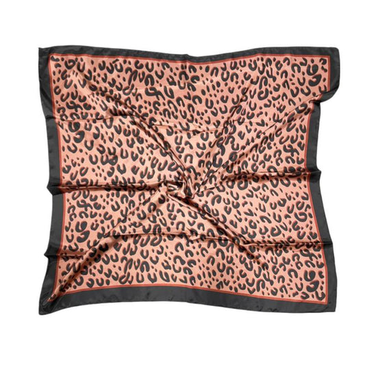 Women 35" Square Silky Satin Scarf Shawl F12-S100-2