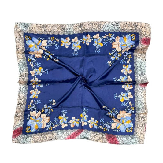 Women 35" Square Silky Satin Scarf Shawl F12-S109-4