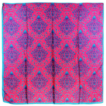 Women 43" Square Silky Satin Scarf Shawl F13-17