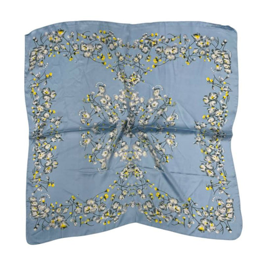 Women 27" Square Silky Satin Scarf Shawl F14-70-13-1