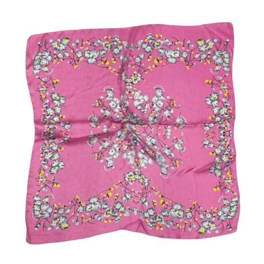 Women 27" Square Silky Satin Scarf Shawl F14-70-13-2