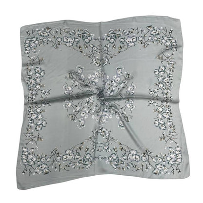 Women 27" Square Silky Satin Scarf Shawl F14-70-13-3