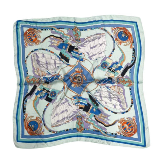 Women 27" Square Silky Satin Scarf Shawl F14-70-21-2