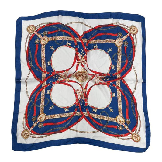 Women 27" Square Silky Satin Scarf Shawl F14-70-25-3