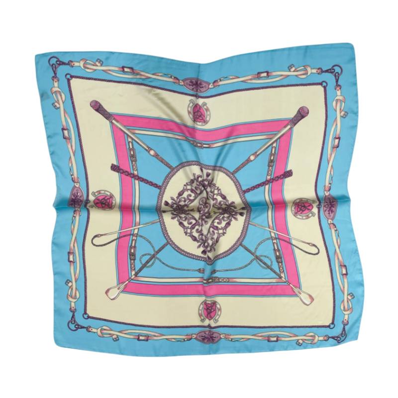 Women 27" Square Silky Satin Scarf Shawl F14-70-3-3
