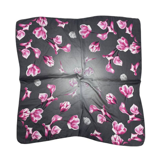 Women 27" Square Silky Satin Scarf Shawl F14-70-45-2