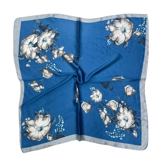 Women 27" Square Silky Satin Scarf Shawl F14-70-49-1