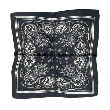 Women 27" Square Silky Satin Scarf Shawl F14-70-5-1