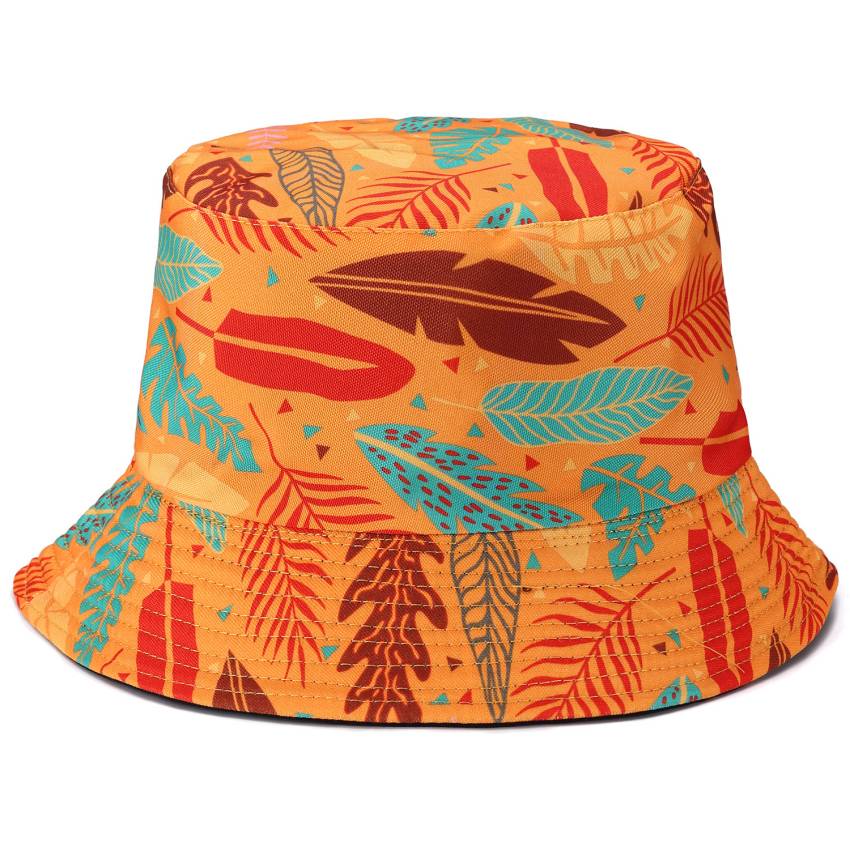 Reversible Printed Bucket hat JH895 Mustard