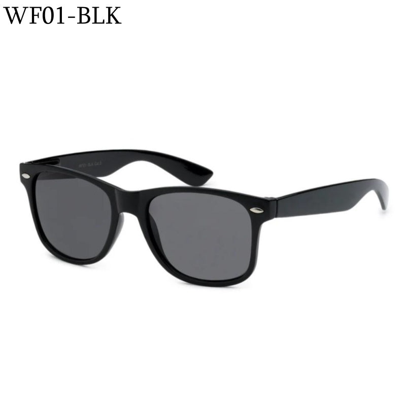 Wholesale Sunglasses Plastic Frame WF01-BLK1
