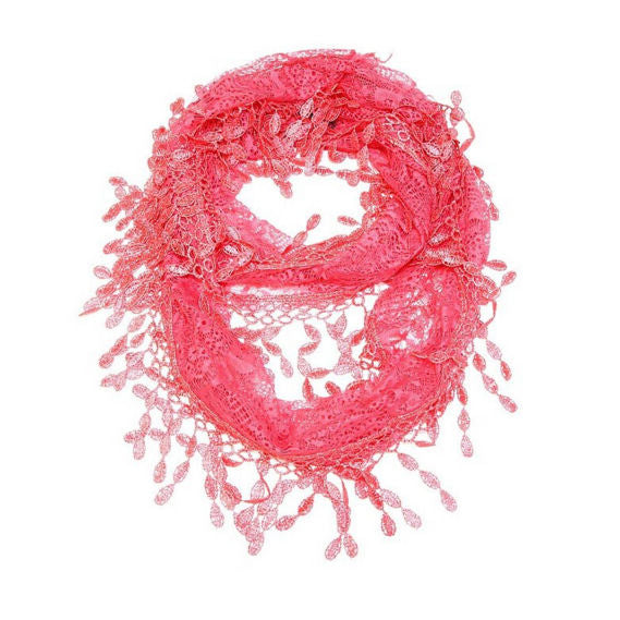 Fashion Tassel Lace Infinity Scarfs