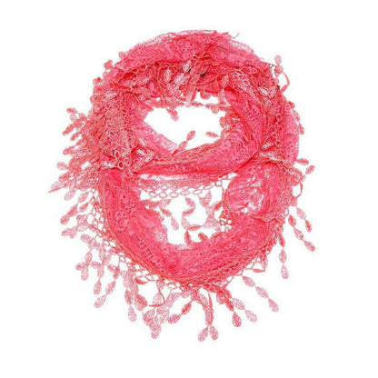 Fashion Tassel Lace Infinity Scarfs