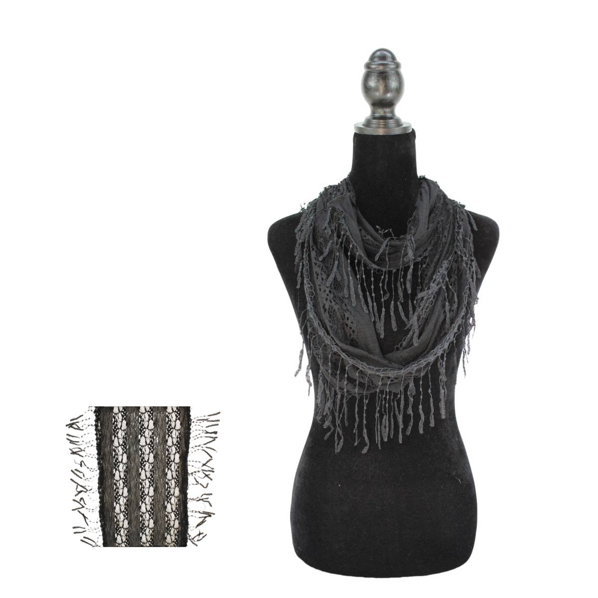 Fashion Tassel Lace Infinity Scarfs