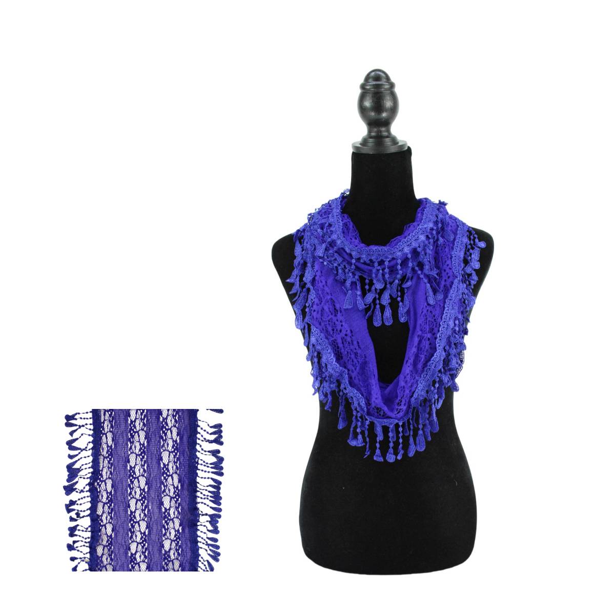 Fashion Tassel Lace Infinity Scarfs