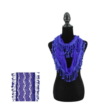 Fashion Tassel Lace Infinity Scarfs