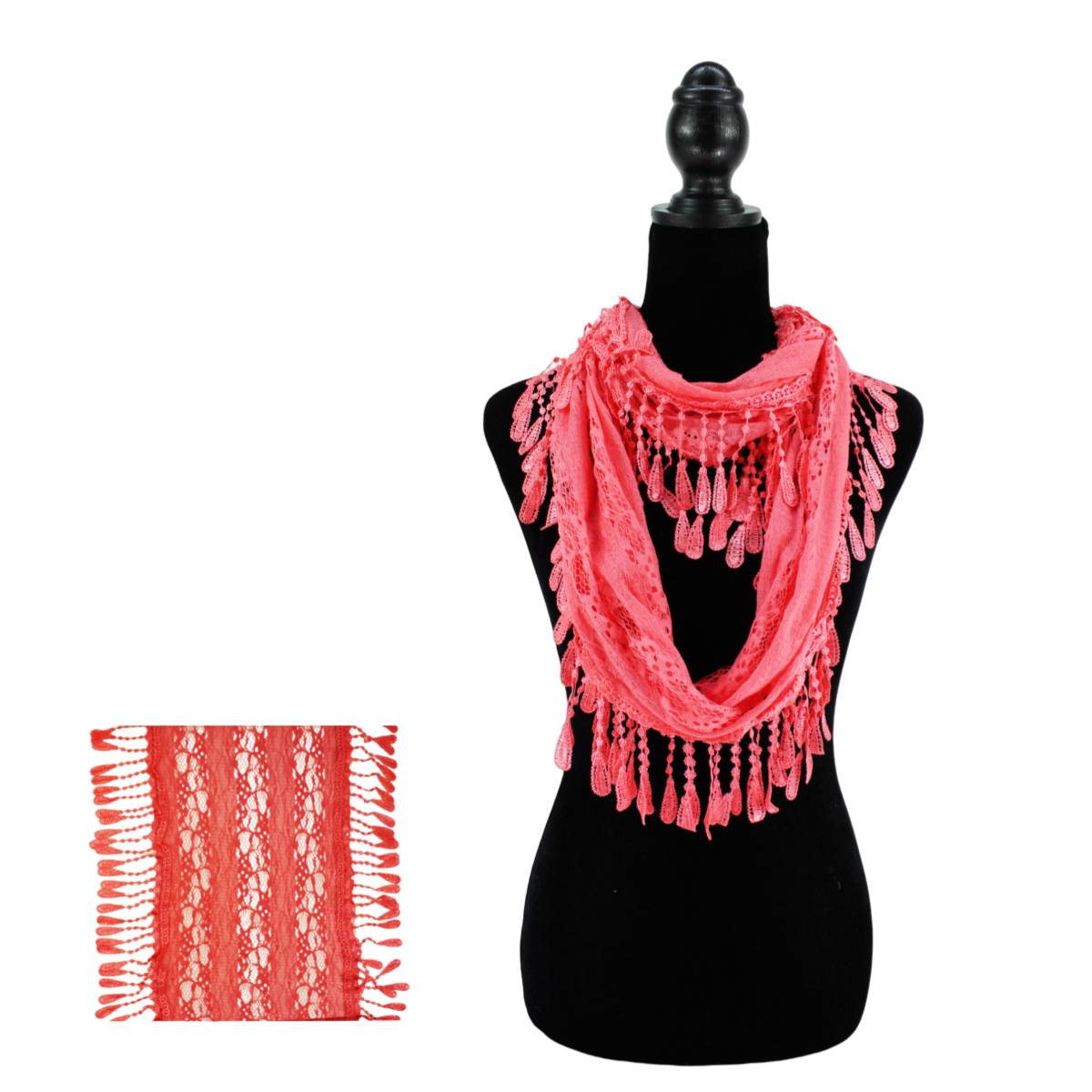 Fashion Tassel Lace Infinity Scarfs