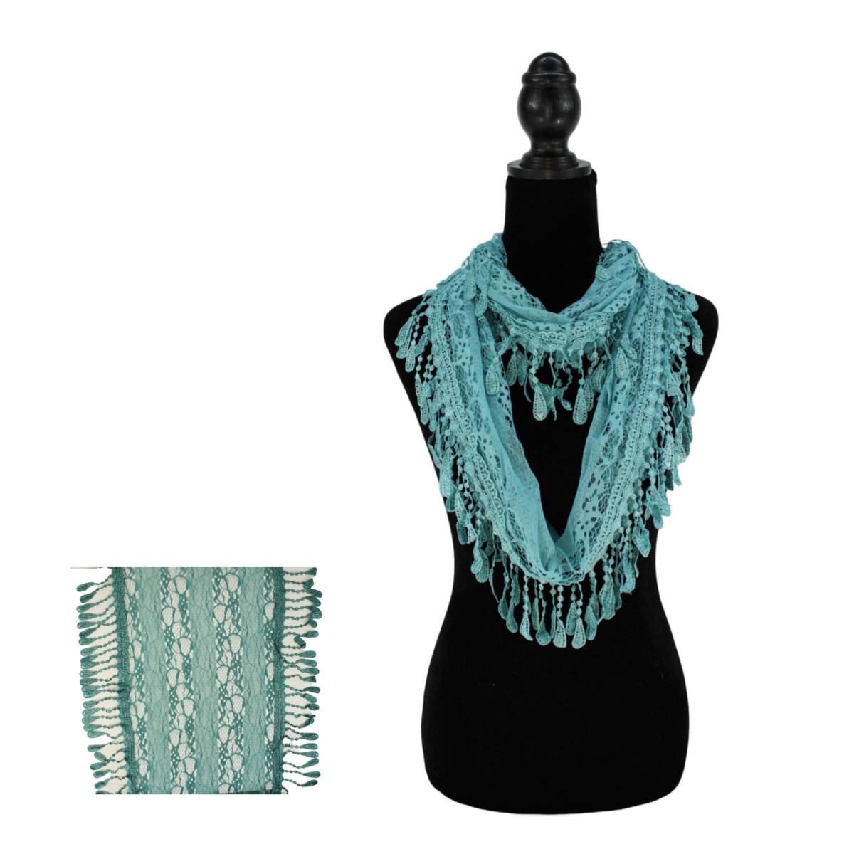 Fashion Tassel Lace Infinity Scarfs