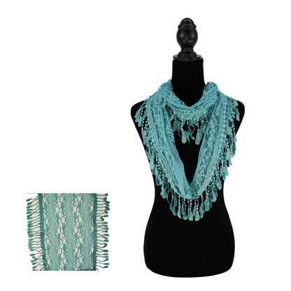 Fashion Tassel Lace Infinity Scarfs