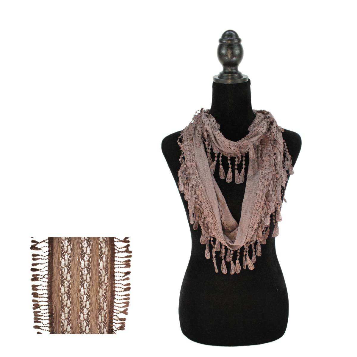 Fashion Tassel Lace Infinity Scarfs