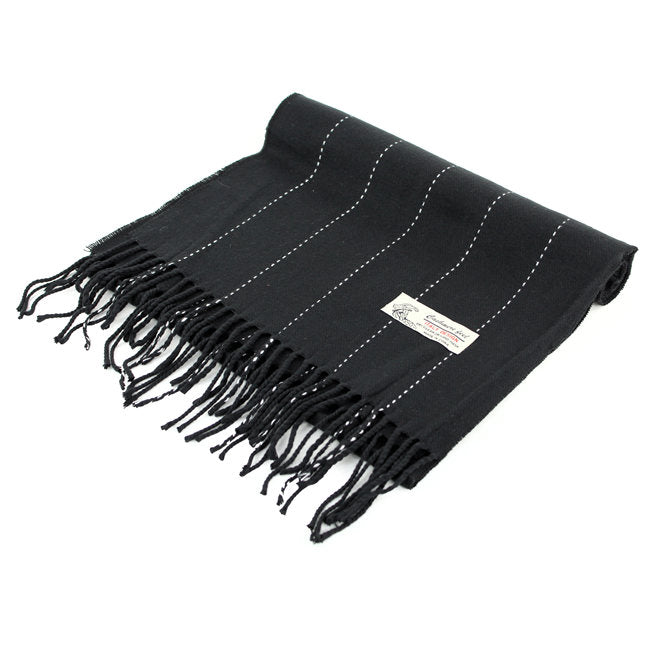 Black/white Stripes Cashmere Feel Scarf 12-pack, CM05