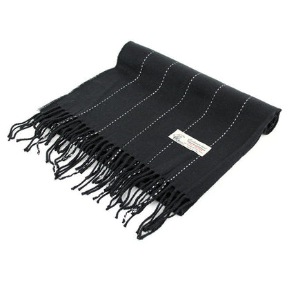 Black/white Stripes Cashmere Feel Scarf 12-pack, CM05