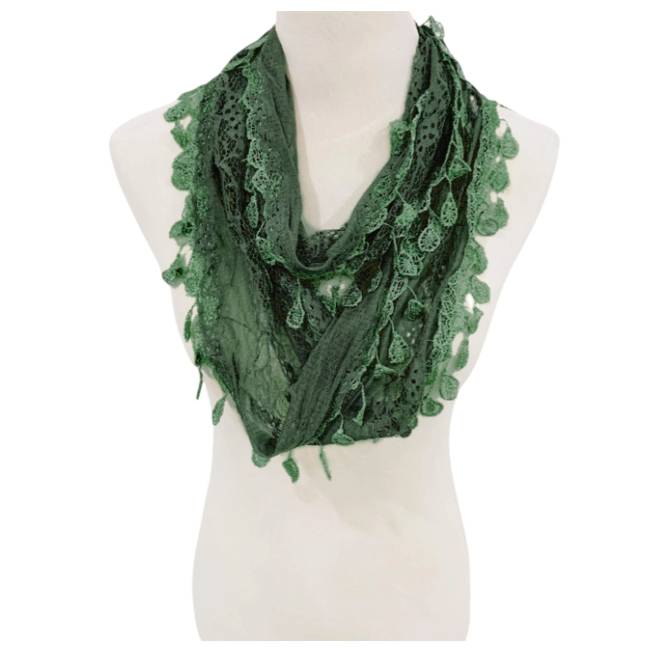 Fashion Tassel Lace Infinity Scarfs