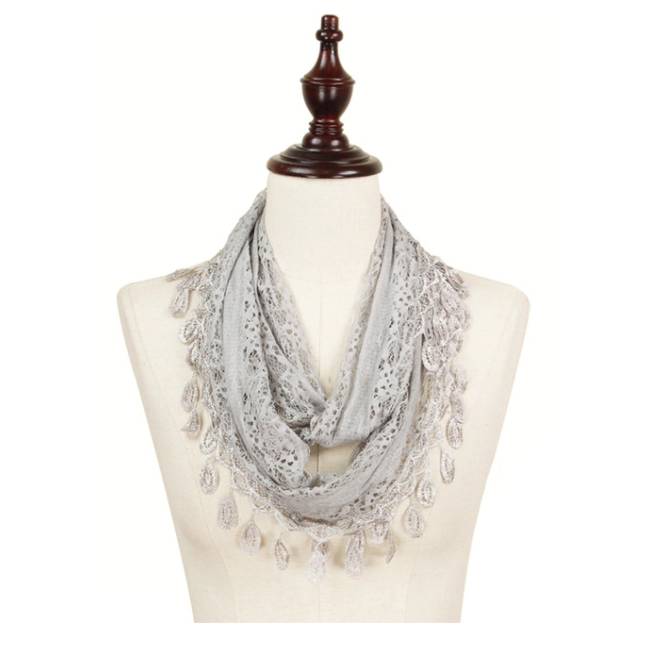 Fashion Tassel Lace Infinity Scarfs