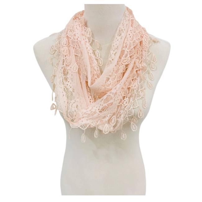 Fashion Tassel Lace Infinity Scarfs