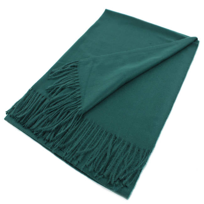 Large Cashmere Feel Scarf Shawls Solid Colors #002