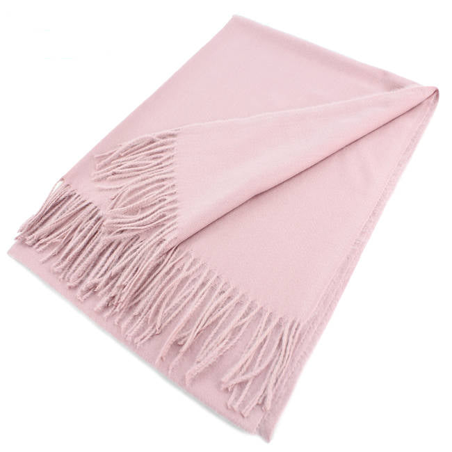 Large Cashmere Feel Scarf Shawls Solid Colors #002