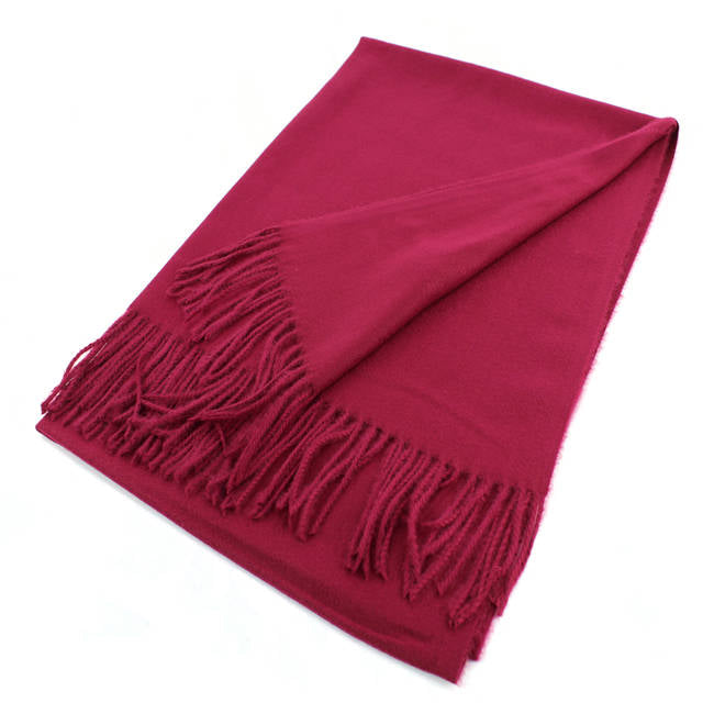 Large Cashmere Feel Scarf Shawls Solid Colors #002