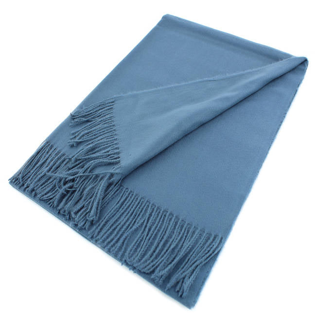 Large Cashmere Feel Scarf Shawls Solid Colors #002