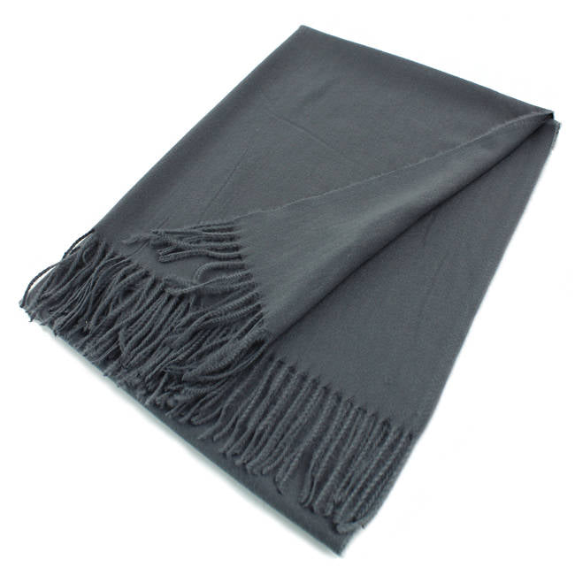 Large Cashmere Feel Scarf Shawls Solid Colors #002