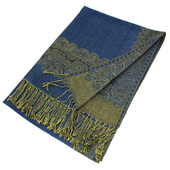 Border Pashmina Scarf Shawl 003