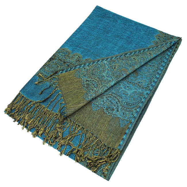 Border Pashmina Scarf Shawl 003