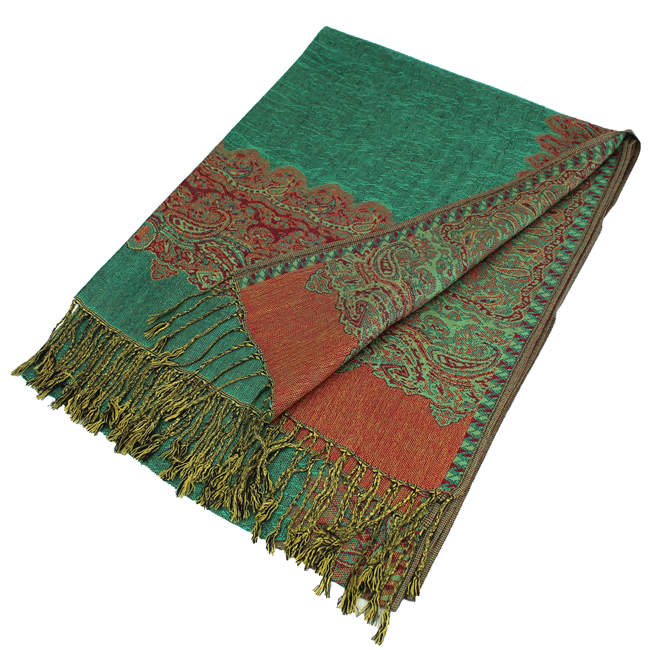 Border Pashmina Scarf Shawl 003