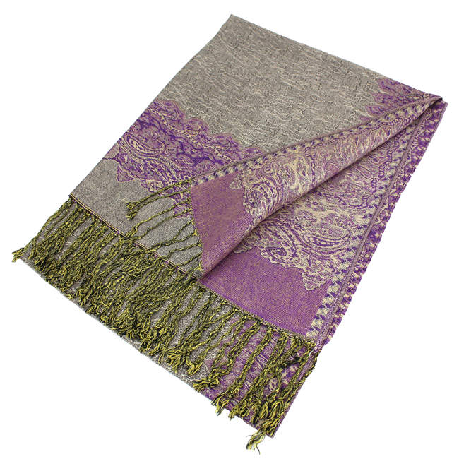 Border Pashmina Scarf Shawl 003