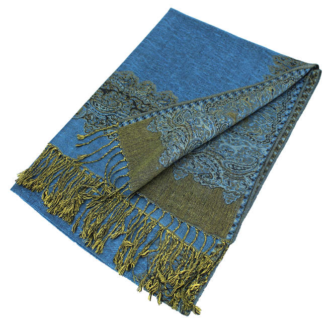 Border Pashmina Scarf Shawl 003