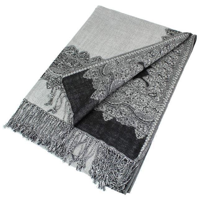 Border Pashmina Scarf Shawl 003