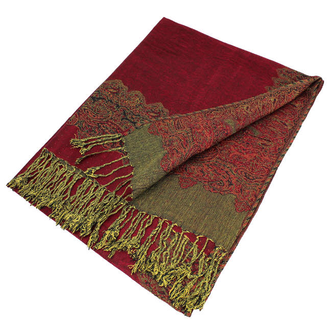 Border Pashmina Scarf Shawl 003