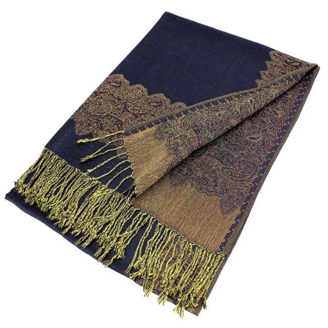 Border Pashmina Scarf Shawl 003